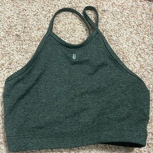 Nobull dark green high neck sports bra